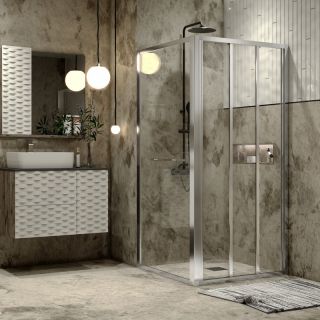 Душевой уголок Grossman Alba1 GR-9090Al1 90x90см хром/прозрачное